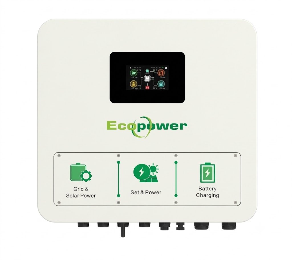 Biến tần năng lượng mặt trời hybrid Ecopower model EP-6KMG giá tốt